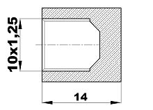 023-EL-1 Заглушка трубки (10х1,25вн) латунь