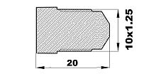 L-0 Заглушка цилиндра (10х1,25нар) латунь