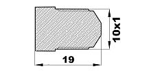 A-0 Заглушка цилиндра (10х1нар) латунь